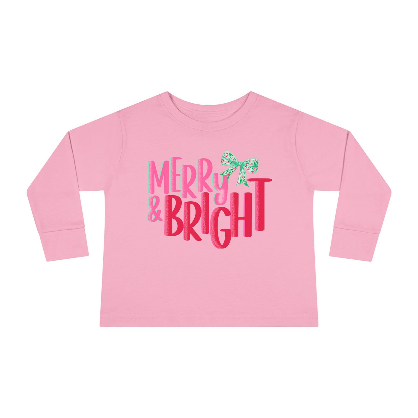 Toddler Long Sleeve Tee Merry and Bright