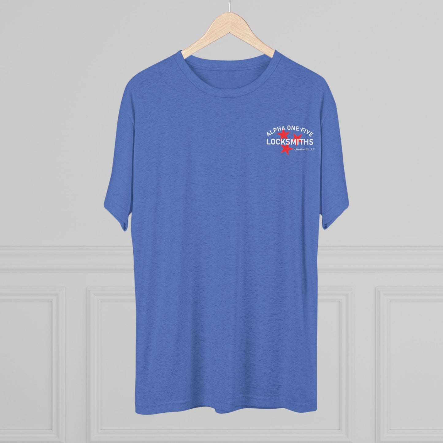 A15 Locksmith Unisex Tri-Blend Crew Tee- White