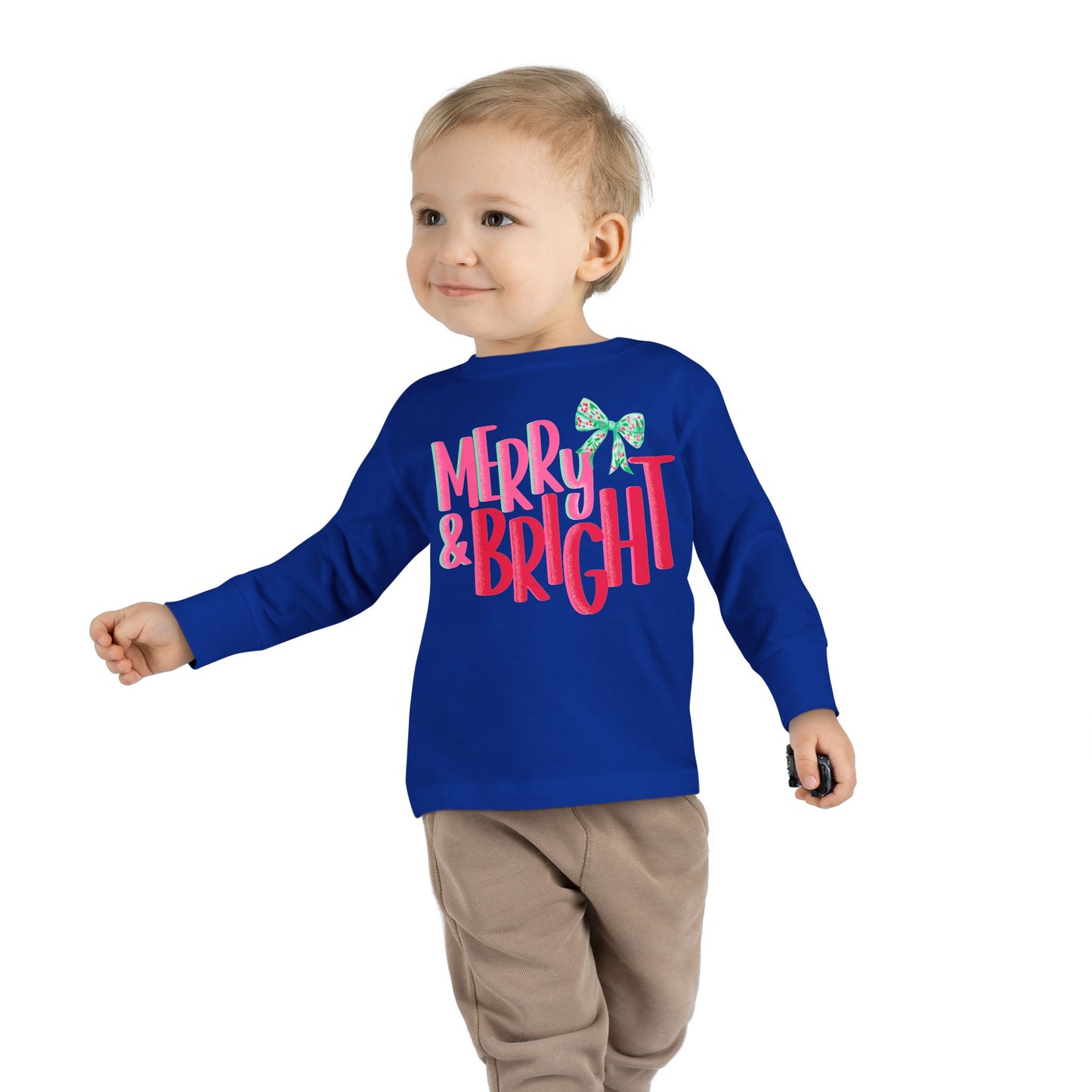 Toddler Long Sleeve Tee Merry and Bright