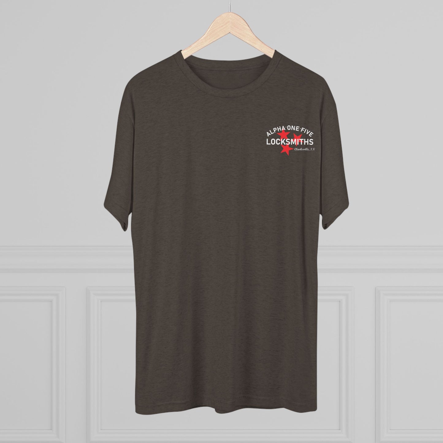 A15 Locksmith Unisex Tri-Blend Crew Tee- White