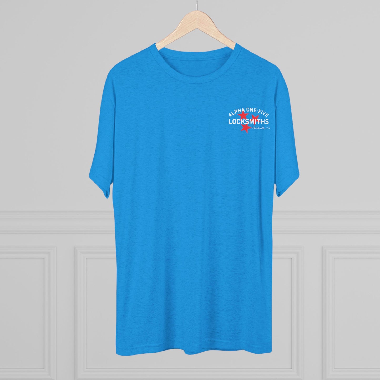 A15 Locksmith Unisex Tri-Blend Crew Tee- White