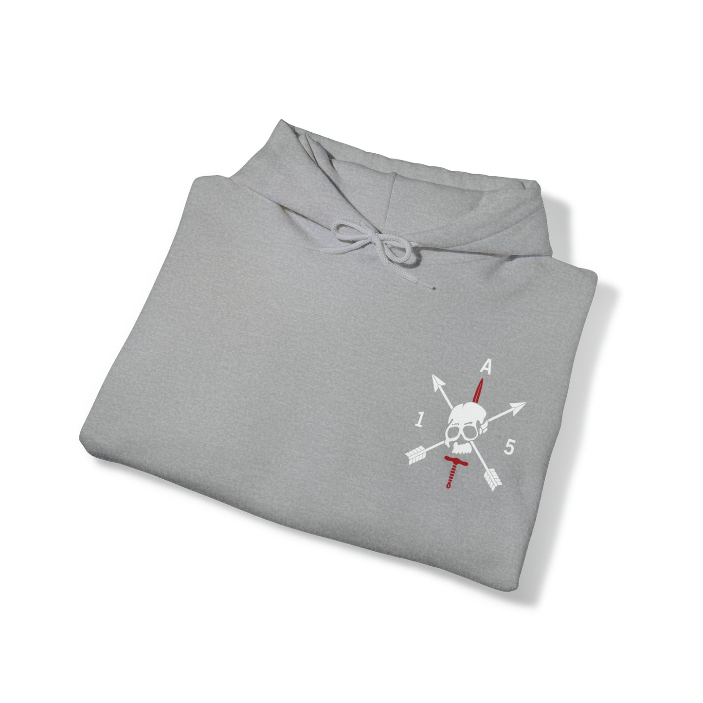 White Logo- Front Only-Hooded Sweatshirt