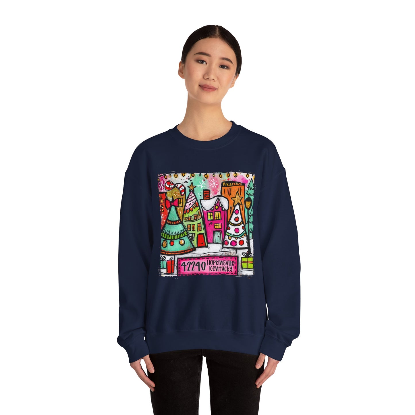 Small Town Christmas Crew Neck Gildan