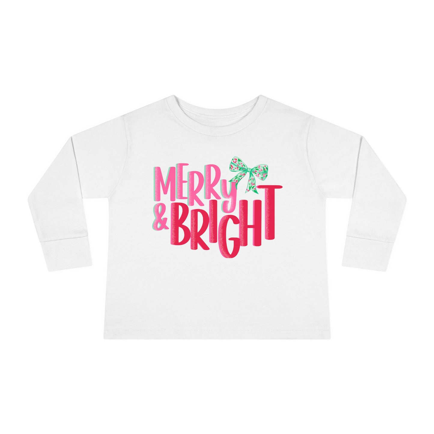 Toddler Long Sleeve Tee Merry and Bright